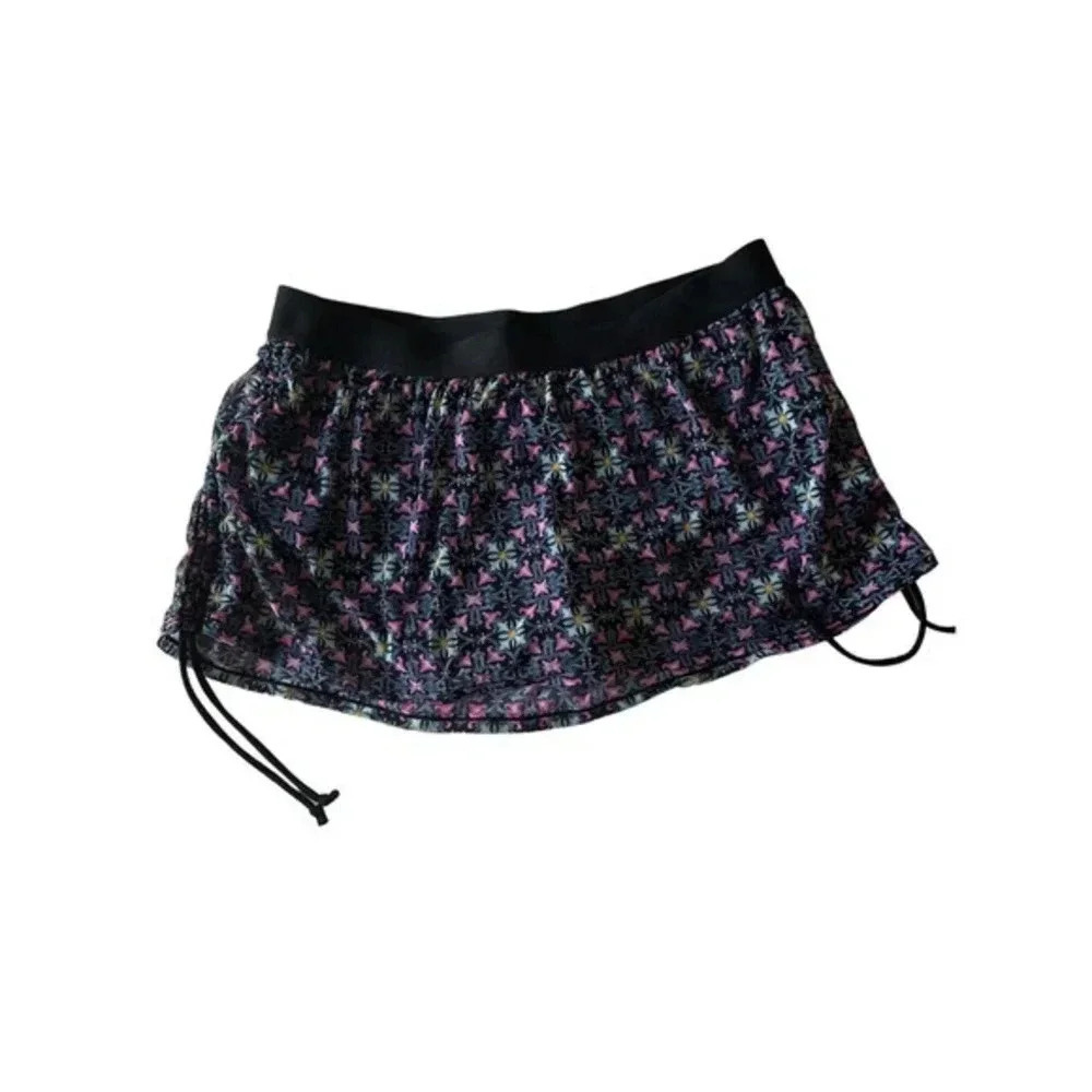 Swim By Cacique Multicolored Printed‎ Skort Size 18